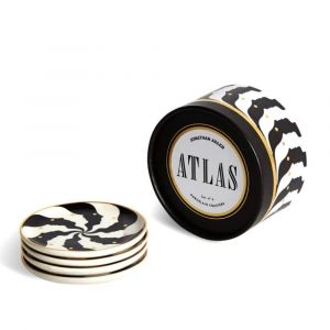 Atlas Coasters - Black/White