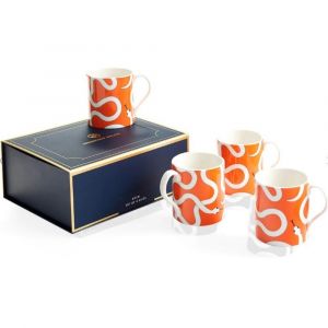 Eden Mugs, Set of 4 - Orange