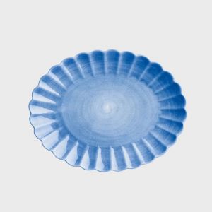 Oyster Platter 35x30cm Light Blue (6)