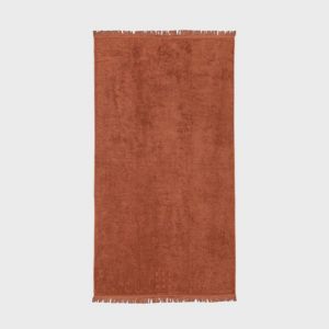 Strandhåndkle m/frynser, 100x180cm - Burnt Orange