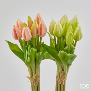 Tulipanbukett - 20 cm - Green Pink