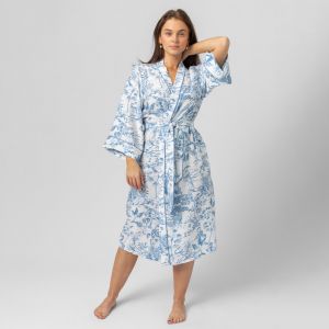 Printed Kimono - Blue