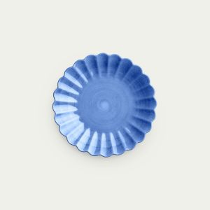 Oyster Plate, 20cm - Light blue
