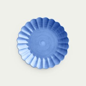Oyster Plate, 28cm - Light blue