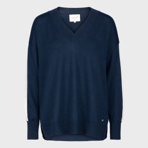 Bea Knitted Sweater - Navy
