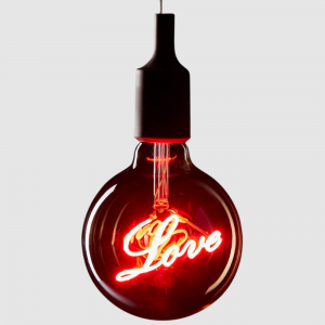 Led Lampe, D12,5 - Love