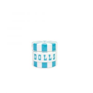Dolls Canister - Light Blue/White - 2in x 2.25in - 10270 (4)