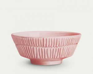 Stripes Skål 15cm/50cl - Light pink