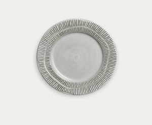 Stripes Plate 21cm - Grey